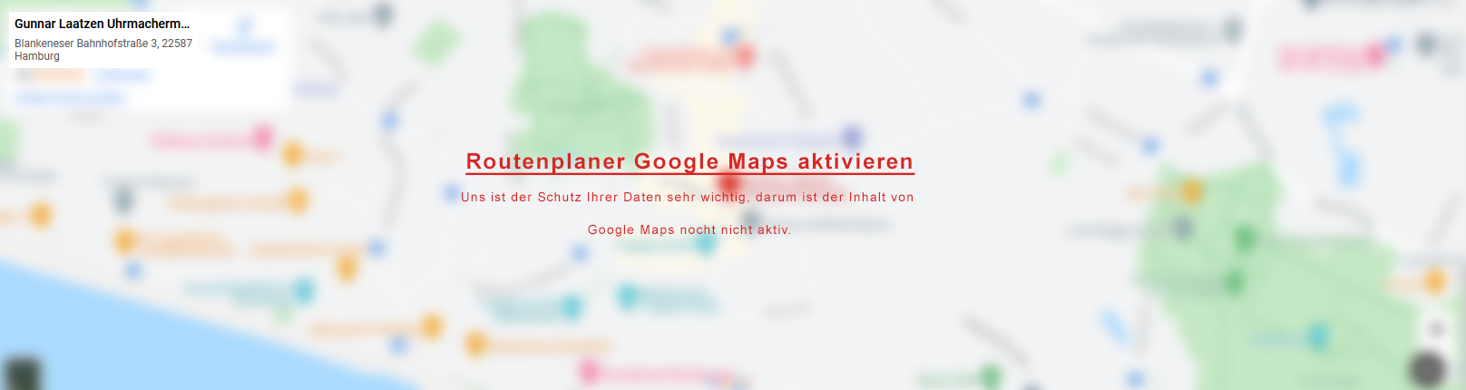 google maps deaktiv